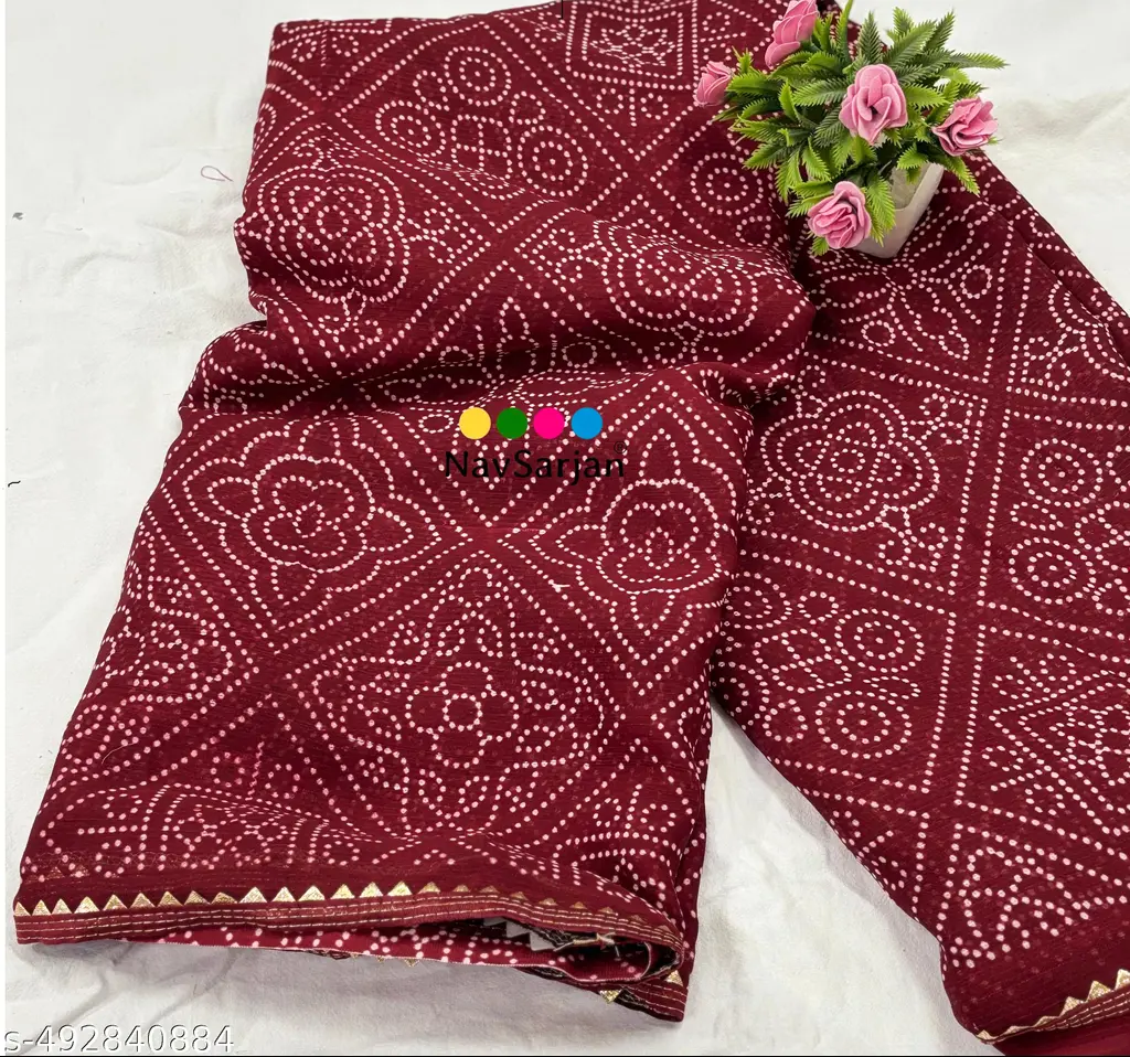 Navsarjan Maron Bandhani: Golden Dot Delight - Image 2