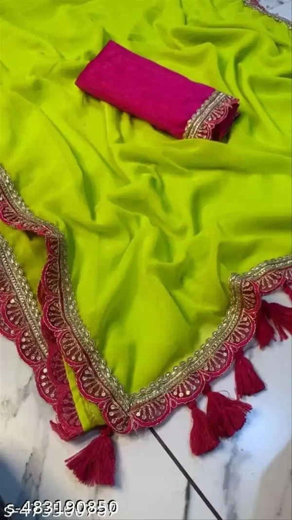 Elegant Georgette Party Saree