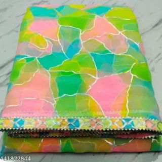 Aai Jari Saree: Soft, Multicolor Gorgeously Draped