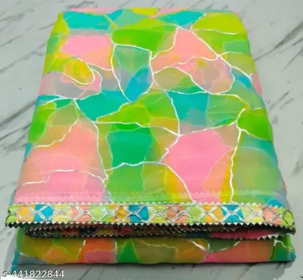 Aai Jari Saree: Soft, Multicolor Gorgeously Draped