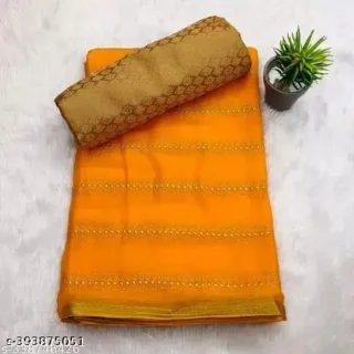Saree Blouse Piece: Unstitched Elegance