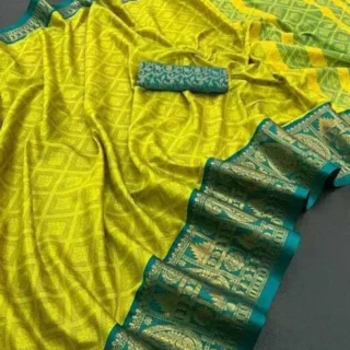 Silk Saree Blouse Piece: Solid Elegance
