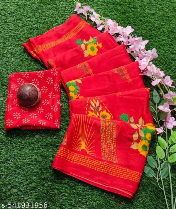 Red Designer Saree: Party & Everyday