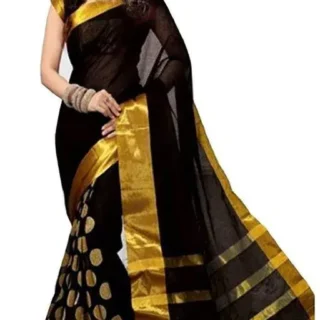 Trendy Cotton Silk Saree