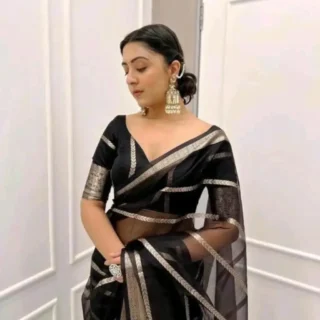 Bollywood Tissue Organza Wedding Saree