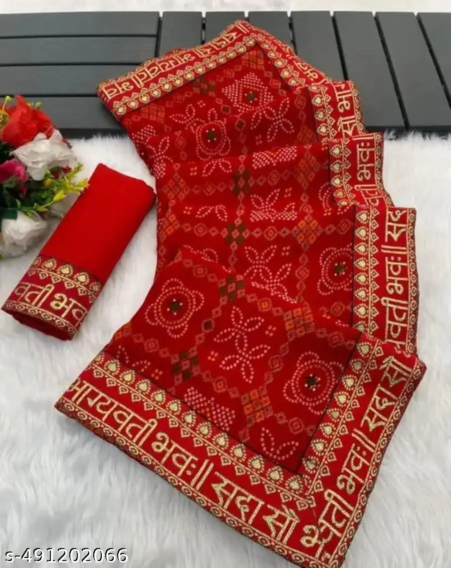 Festive Bandhani Saree: Karwachoth & Navratra - Image 4