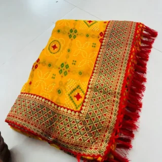 Exquisite Bandhani: Designer Party Wear Saree
