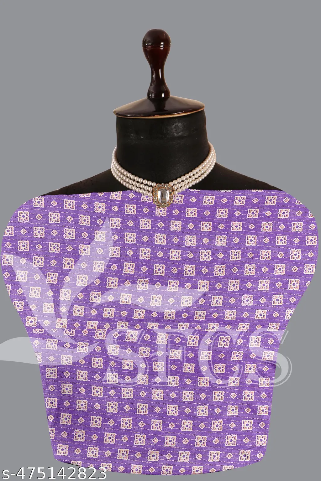 Warli Art Digital Saree with Bandhani Blouse - Image 4