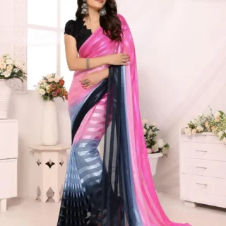 Luxe Satin Silk Saree & Blouse