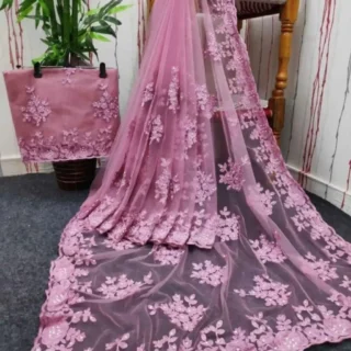 Elegant Net Saree