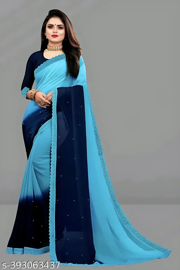 Elegant Flowing Georgette Saree