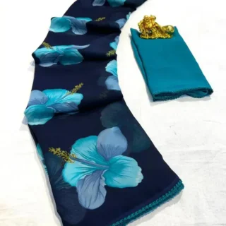 Trendy & Lightweight Georgette Sarees