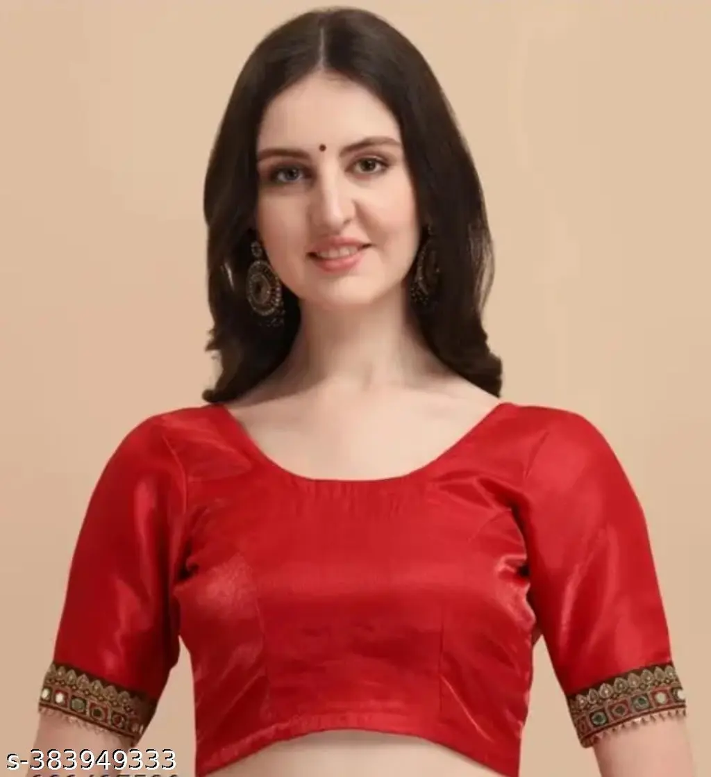 Premium Silk Saree: Mirror Embroidery Lace - Image 4