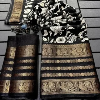 Elegant Woven Jacquard Saree