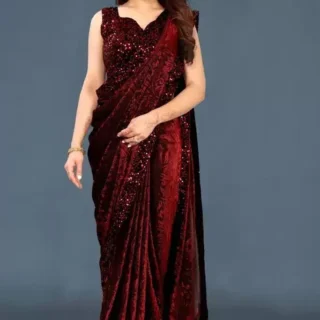 Fancy Lycra Saree: Party, Wedding Wear