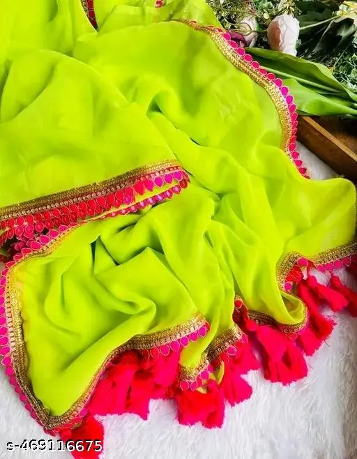 Embroidered Bollywood Saree: Classic Elegance - Image 4