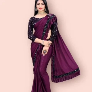 Ready To Wear Lycra Party Saree