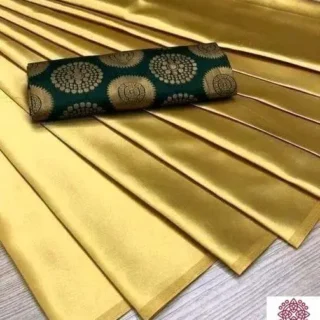 Golden Sana Silk Saree Blouse