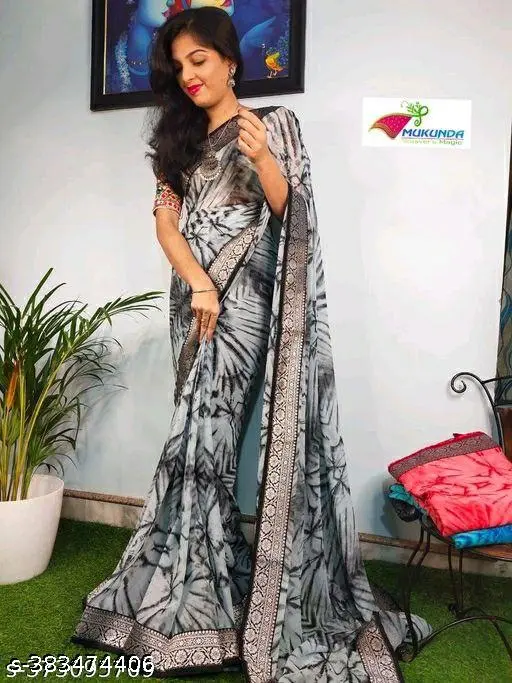 Shibori Fancy Saree: Exquisite Drapes - Image 2