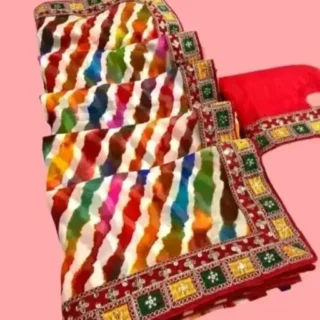 Exquisite Bandhani: Bollywood Party Wear Saree