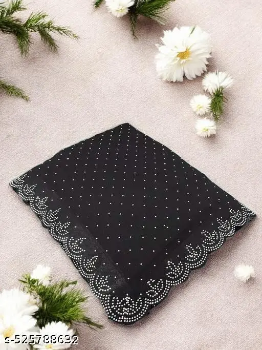 Elegant Black Saree - Image 4