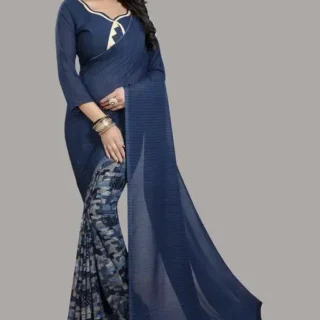 6axvr_1024.webp Floral Georgette Saree Blouse Piece Women's