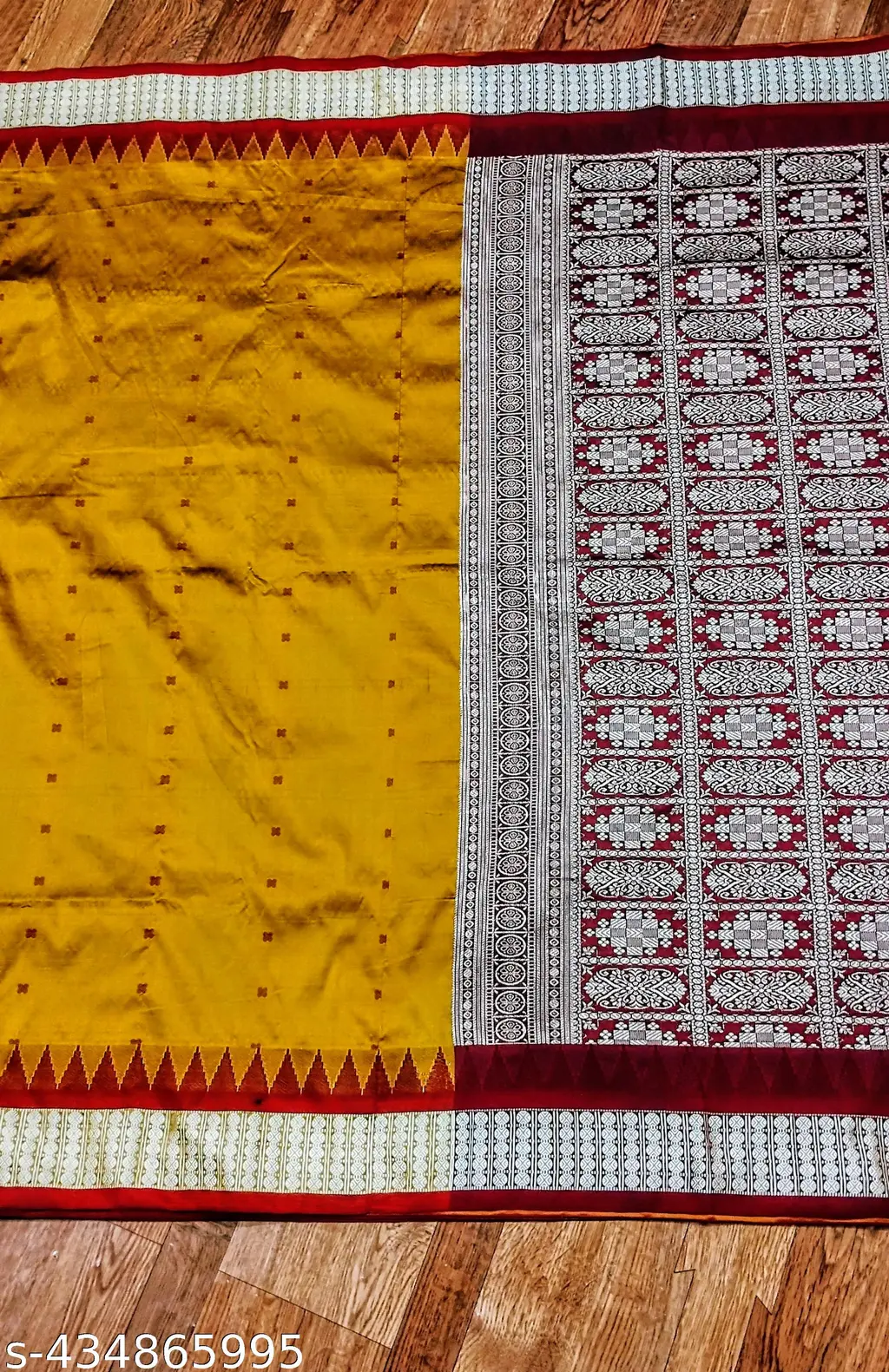 Banarasi Silk Bomkai Sambhalpuri Saree - Image 3