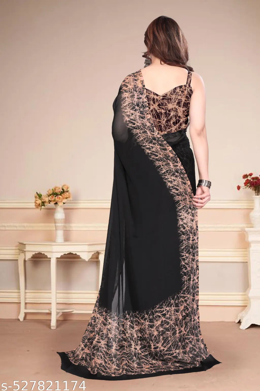 Trendy Chiffon Saree: Party Wear for Women - Image 3