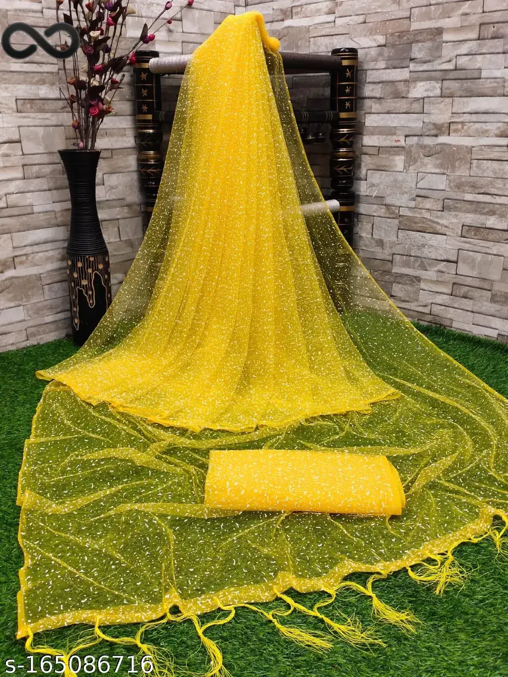 Elegant Net Saree: Sheer Grace - Image 3