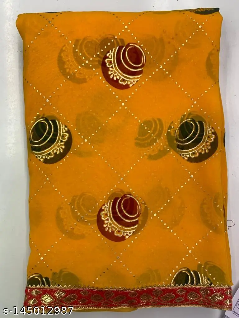 Bandhani Georgette Saree: New Collection - Image 2