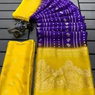 7vsqu_1024.webp Navsarjan Silk Saree: Printed Pallu & Lace