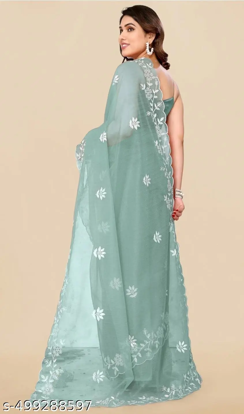 Pista Soft Silk Saree Blouse Piece - Image 3