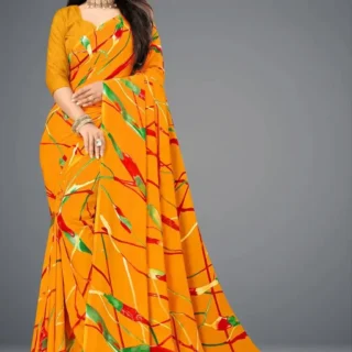 Printed Georgette Sarees: Effortless Daily Style