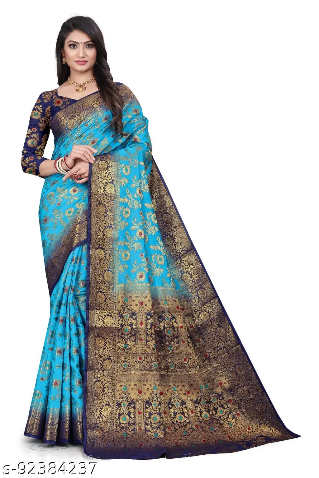 Banarasi Silk Saree: Rich Pallu Drape - Image 2