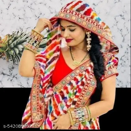 Latest Rajasthani Georgette Kali Saree - Image 2