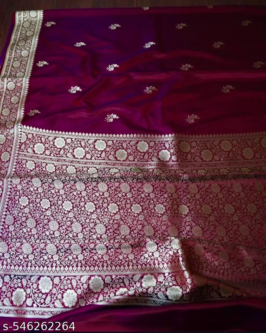 Luxurious Banarasi Satin Silk Saree - Image 2