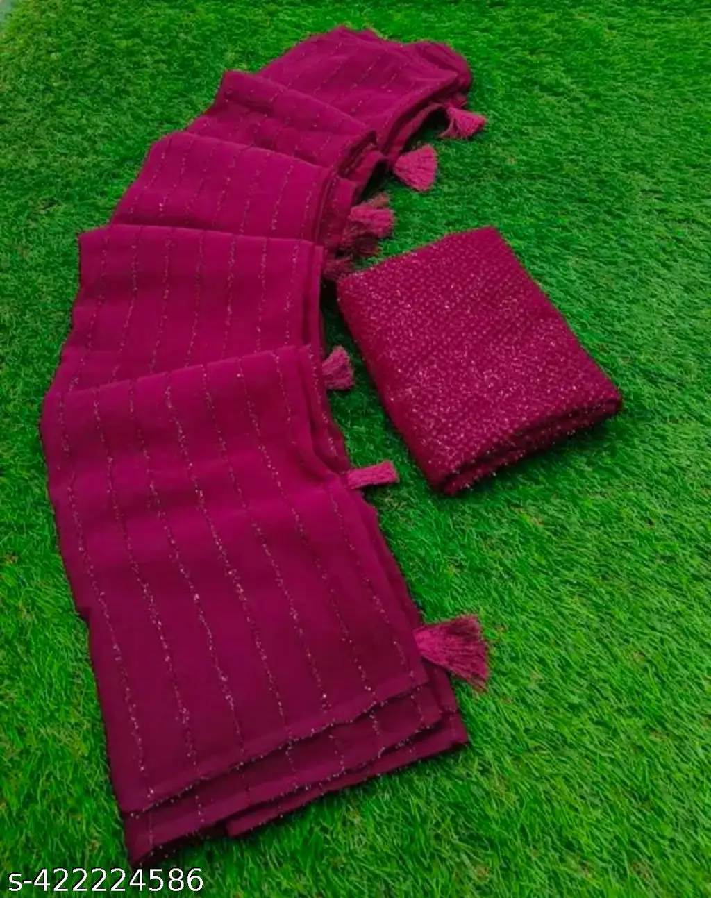 Designer Strip Jari Saree Trending Now - Image 3