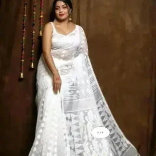 Pure Cotton Tant Saree: Bengal's Gentle Grace