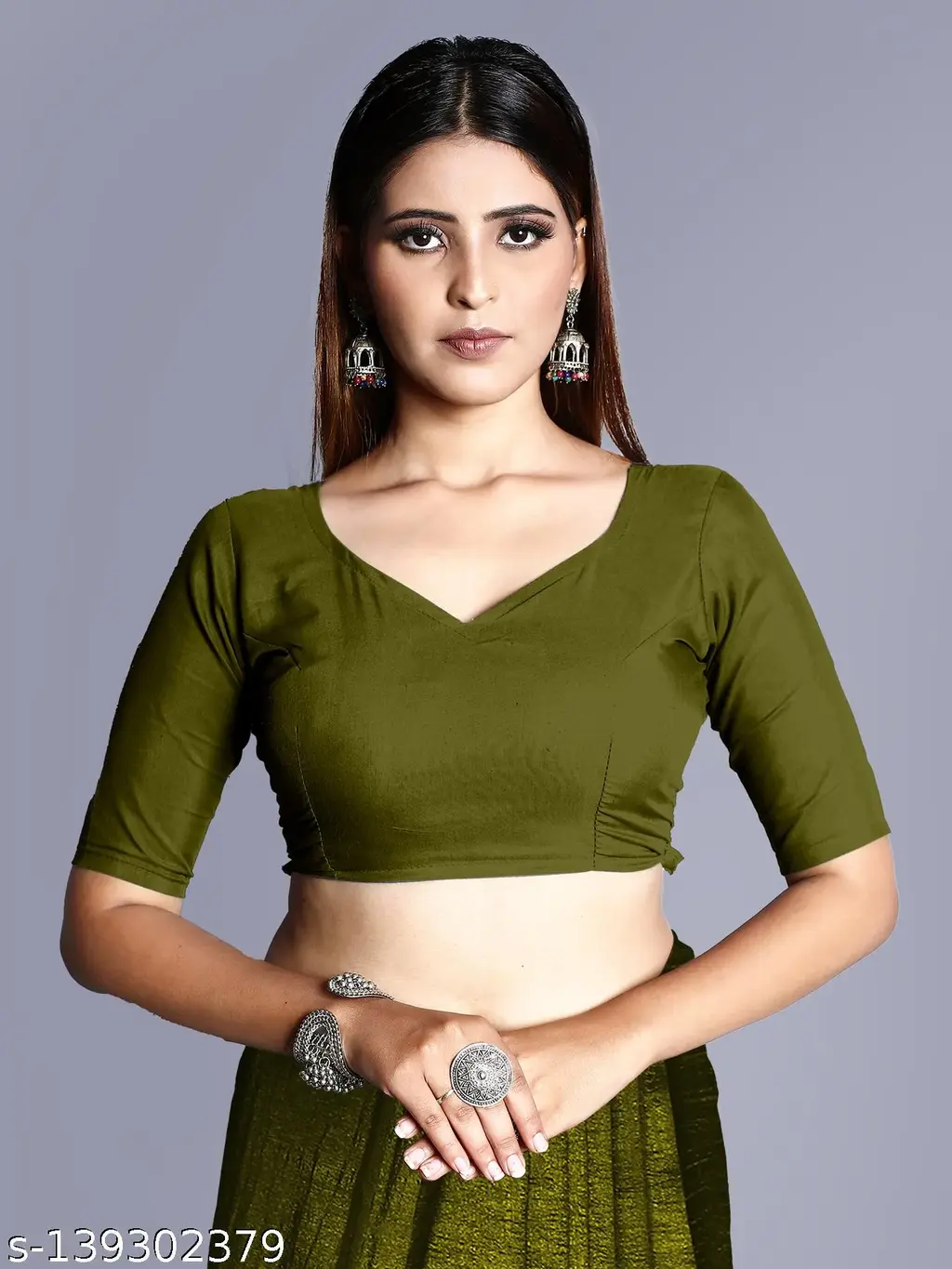 Elegant Georgette Saree with Unstitched Blouse - Image 4