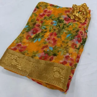 algyd_1024.webp Flower Georgette Saree Border: New Design