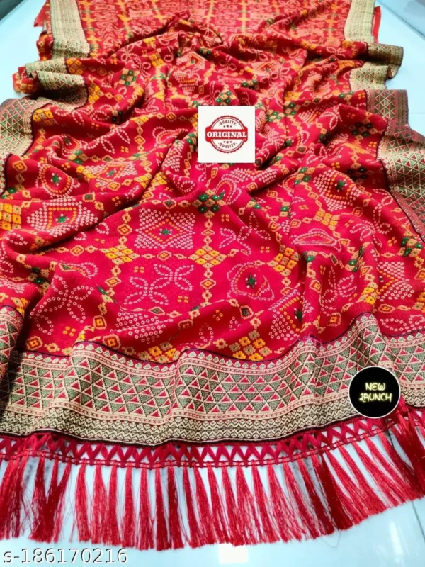 aoduh_1024.webp Sp.Red Bandhani: Festive Zalar Saree
