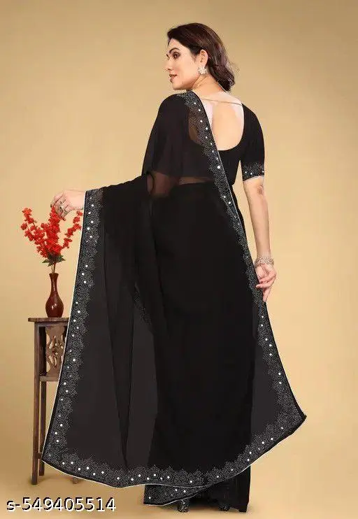 Georgette Handloom Sarees for Women - Image 4