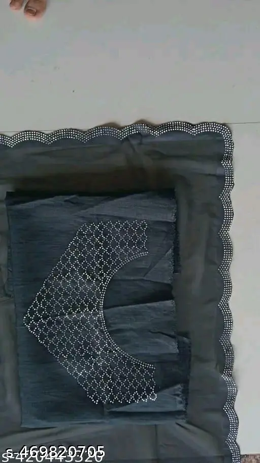 Bn Pretty Black Party Wear Saree - Image 4