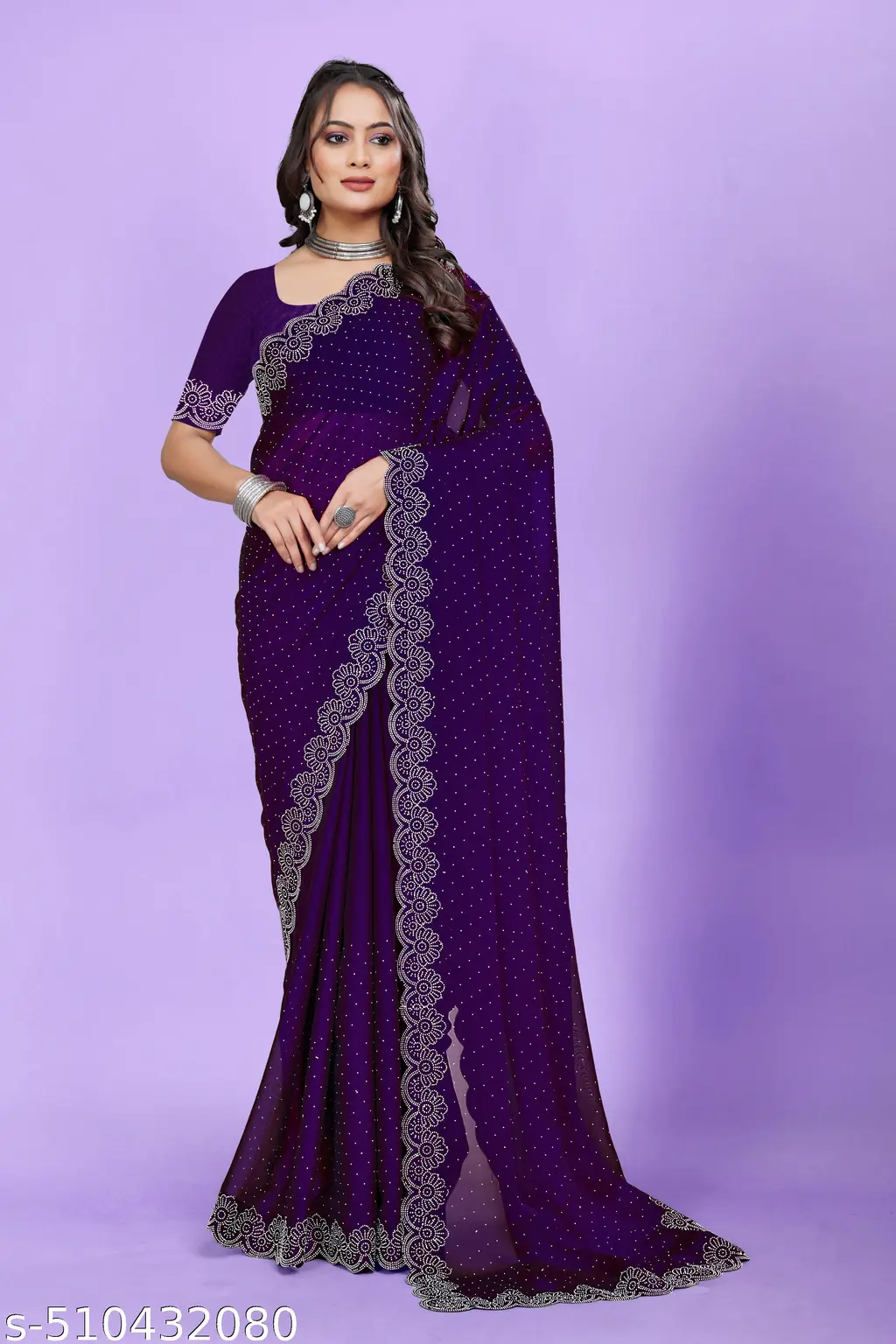 Diamond Rangoli Saree: Party & Occasions - Image 2