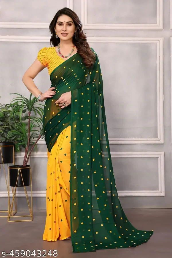 Everyday Elegance: Georgette Saree with Blouse