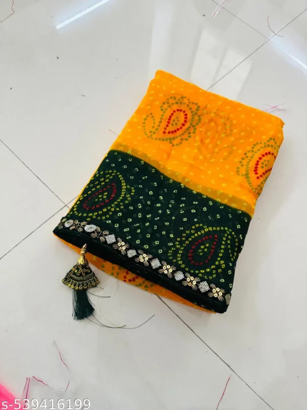 atqjh_1024.webp Exquisite Bandhani Georgette: Bollywood Designer Saree