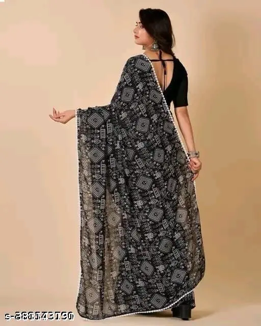 Elegant Chiffon Saree: Lightweight & Beautiful - Image 3