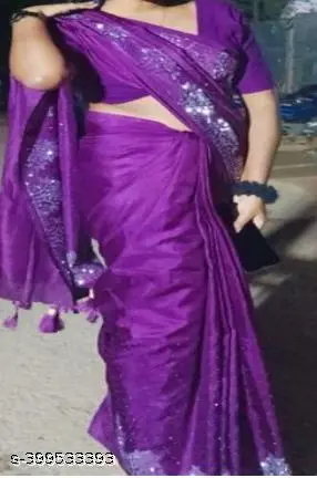 Dola Silk Saree: Diamond Party Glamour - Image 2
