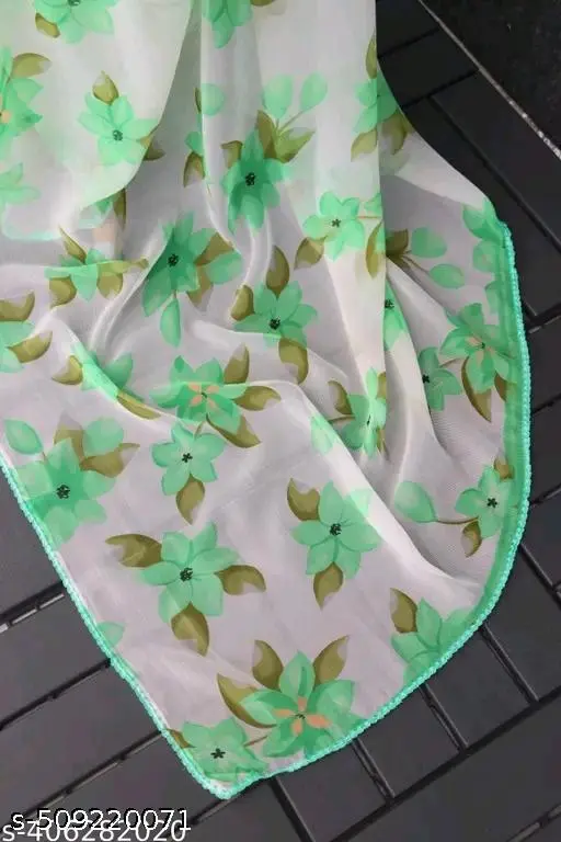 Floral Symphony Saree - Image 4