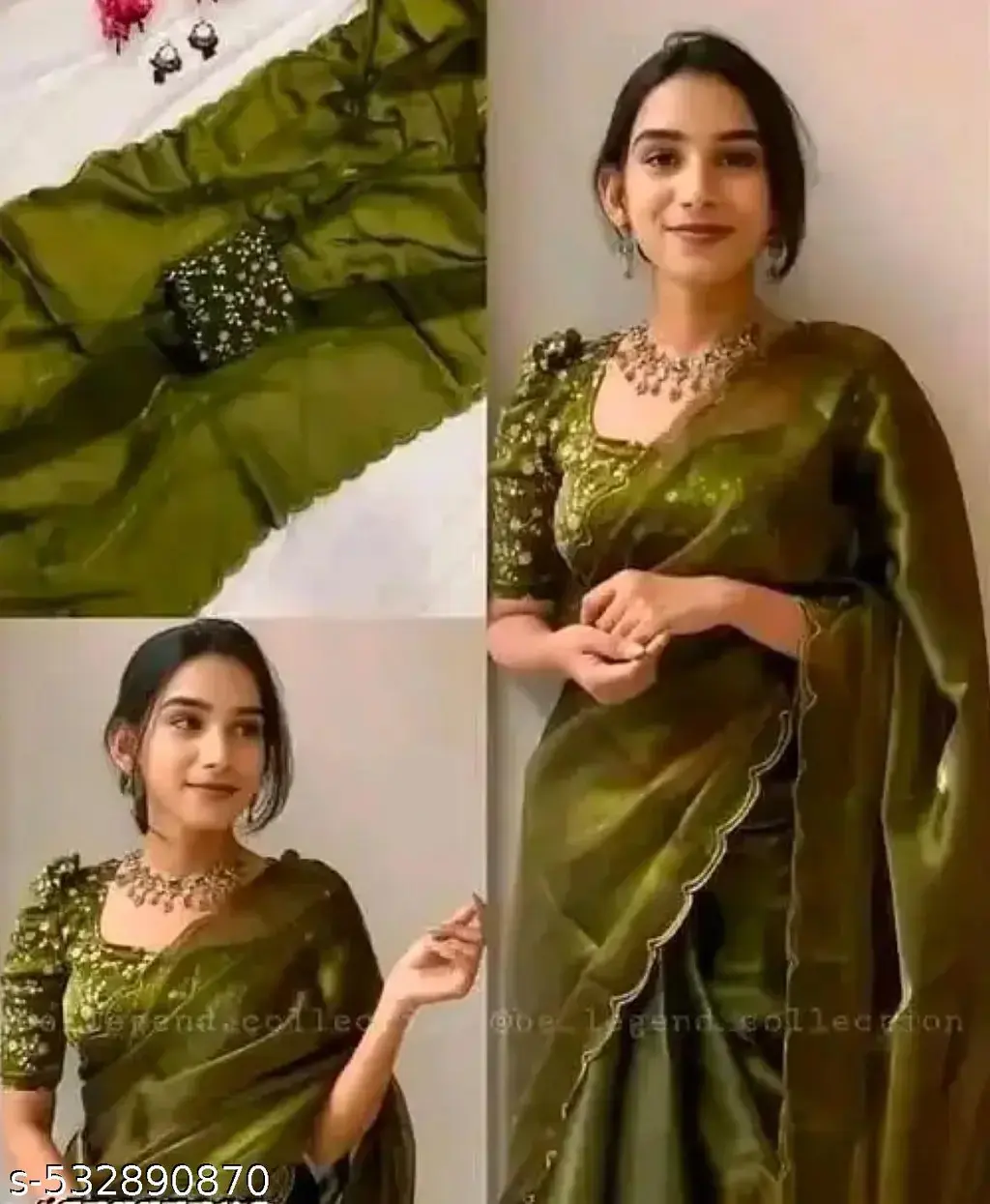 Jimmy Chu Organza Saree: Party Perfect - Image 2